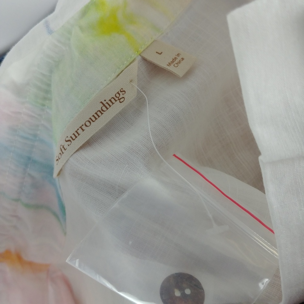 Soft Surroundings Multicolor Button Down Shirt - image 2